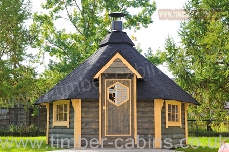 16.5m2 Kota Grill Log Cabin